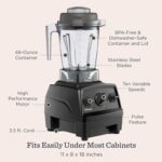 Vitamix Explorian E310 Blender, Professional-Grade Kitchen Blender for Smoothies, Soups, Juices and More, 10-Speed, Stainless Steel Blades, Self-Cleaning Kitchen Appliance, 48 Oz Container, Slate - Image 5
