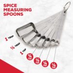 King Arthur Baking Company Spice Measuring Spoons, 18/8 Stainless Steel, 7-Piece Set, Precision Measures, For Baking And Cooking - Image 4