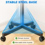 Rfiver Mobile TV Cart Rolling TV Stand for 23-65 Inch Screens, Portable TV Stand on Wheels with Tilt and Height Adjustable, Outdoor TV Mount Stand Holds up to 88 lbs for Home Office MAX VESA 400x400mm - Image 8