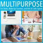 IMPRESA Clear Tempered Glass Desk Mat - 19 x 24 in, Clear - Table Protector & Desktop Mat for Office Accessories with Dry-Erase Surface & Preinstalled Rubber Feet - Image 6