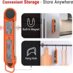 ThermoPro Digital Instant Read Meat Thermometer for Grilling Waterproof Kitchen Food Thermometer with Calibration & Backlight Baking Bread Candy Thermometer Cooking Tools Utensils - Image 6