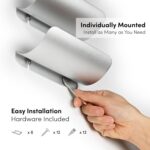 Wall Mounted Wine Rack Set – 6-Piece Aluminum Bottle Holders with Non-Slip Cork Pads for Secure Storage - Image 7