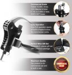 Wine Bottle Opener Corkscrew Set – Luxiluxy [2024 upgraded, does NOT break!] Including Foil Cutter, Bottle Stopper, Opener Stand and Extra Spiral - corkscrews wine opener set- wine opener kit - Image 4
