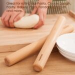 GOBAM Wood Rolling Pin, Small - Dough Roller for Pasta, Cookies, Pie, Pizza, Chapati, Fondant, Rolling Pins for Baking, Bread Making Tools and Supplies - 11 x 1.38 Inches - Image 6