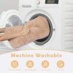 JOEJOY Large Dog Bed Crate Pad, Deluxe Plush Washable Dog Beds Fulffy Soft Kennel Pad Anti-Slip Pet Sleeping Mat for Extra Large Medium Small Dogs, 40" x 27", Beige - Image 7