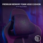 Razer Enki Gaming Chair: All-Day Comfort - Built-in Lumbar Arch - Optimized Cushion Density - Dual-Textured, Eco-Friendly Synthetic Leather - Reactive Seat Tilt & 152-Degree Recline - Black/Green - Image 10