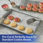 Reynolds Kitchens Cookie Baking Sheets, Pre-Cut Baking Parchment Paper Sheets for Cookies, Oven-Safe up to 425 Degrees, Reusable Up to 3X, No-Mess Cleanup, 12 in x 16 in, 22 Count - Image 4