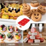 Silicone Muffin Top Pan 3 Pack,silicone egg molds for Breakfast Sandwiches 3 Inch Round for Baking English muffins,Hamburger,Whoopie Pies,Corn Bread,Egg bites,Tarts - Image 6