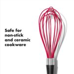 OXO Good Grips 9-Inch Silicone Whisk - Red - Image 4