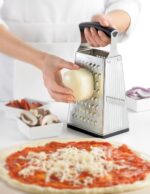 Cuisipro Stainless Steel Cheese Grater with Handle, 4 Sided Box Grater for Kitchen, Ginger Grater Dishwasher Safe, Fruit and Vegetables Slicer, Cheese Shredder for Potato, Chocolate, Parmesan, Ginger - Image 6