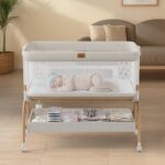 Baby Bassinet Bedside Crib, 3-in-1 Baby Bassinet Bedside Sleeper with Mattress and Soft, Breathable Sheet, Full-Mesh Sides, 6-Height Adjustable, Stable and Secure Crib for Newborns - Image 2