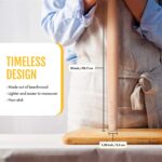 Heritage Products French Rolling Pin - Tapered Wooden Rolling Pins for Baking - Dough Roller for Fondant, Ravioli, Pastry, Pie, Bread, Dumpling - Image 4