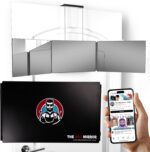 The 360 Mirror - 3 Way Mirror for Self Hair Cutting - Adjustable Trifold Barber Miror to Cut Your Own Hair - Tri Fold Self Haircut System for Men and Women Braiding - Three Sided Miror for Haircuts - Image 3