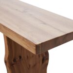 Elm Wood Dining Bench Bedroom BenchesIn Footrest Stool Accent Bench for Entryway Dining Room Living Room Bedroom End of Bed Long 63IN - Image 9