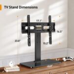 Perlegear Tabletop TV Stand, Universal TV Stand for 23–60 Inch LCD/LED/OLED TVs, Height-Adjustable TV Mount Stand with Tempered Glass Base & Cable Management, VESA 400x400mm, PGTVS02 ﻿ - Image 9