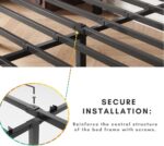 12 Inch High Full Size Bed Frame Metal, Platform Bed Frame Full Size, Heavy Duty, Easy Assembly, Noise Free, Black - Image 5