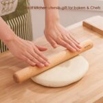GOBAM Wood Rolling Pin, Small - Dough Roller for Pasta, Cookies, Pie, Pizza, Chapati, Fondant, Rolling Pins for Baking, Bread Making Tools and Supplies - 11 x 1.38 Inches - Image 7
