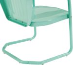 Crosley Furniture Griffith Outdoor Chair, Retro Metal Patio Chairs for Dining, Porch, Deck, Balcony, Aqua - Image 15
