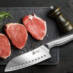 DDF iohEF Kitchen Knife, Chef's Knife In Japanese Stainless Steel Professional Santoku Cooking Knife, 7 Inch Non-slip Ultra Sharp Knife with Ergonomic Handle - Image 8