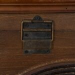 Household Essentials Wooden Arch Trunk Storage Chest, Small, Brown - Image 7