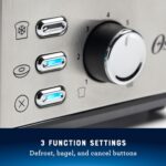 Oster 2-Slice Toaster with Extra Wide Slots, Bagel Toaster, Stainless Steel - Image 4