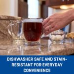 Anchor Hocking Café Glass Coffee Mugs, 16 oz, Set of 6 - Image 7