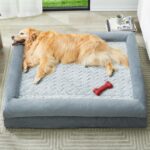 WNPETHOME XXL Extra Large Dog Bed, Washable Dog Couch with Removable Waterproof Cover, Orthopedic Large Pet Sofa Bed with Bolster Sides for Sleeping - Image 2