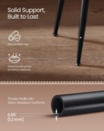 VASAGLE EKHO Collection - Dining Chairs Set of 2, Upholstered Kitchen Chairs, Comfortable Seat, Synthetic Leather with Stitching, Mid-Century Modern, Easy Assembly, Living Room Lounge, Caramel Brown - Image 7