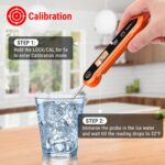 ThermoPro Digital Instant Read Meat Thermometer for Grilling Waterproof Kitchen Food Thermometer with Calibration & Backlight Baking Bread Candy Thermometer Cooking Tools Utensils - Image 7