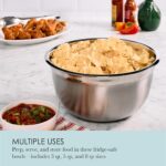 Chicago Metallic Stainless Steel Bowls, Versatile Nesting Mixing Bowls for Every Kitchen Task, Set of 3 - Image 4