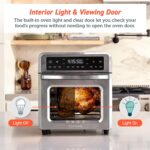 COSORI 11-in-1 Air Fryer Oven , 13Qt Small Footprint Airfryer combo with Rotisserie, Toast, Bake, Roast, Reheat Functions and more, Recipe Book & 6 Accessories Included, Perfect for Small Contertop - Image 3
