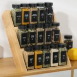 36 Glass Spice Jars with Labels,Spice Jar Set,4oz Seasoning Containers,Spice Containers with Black Airtight Lids and Shaker Lids,Square Empty Spice Bottles, 492 Labels,1 Funnel - Image 5