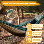 NATUREFUN Ultra-Light Travel Camping Hammock | 300kg Load Capacity,Breathable,Quick-Drying | 2 x Premium Carabiners,2 x Nylon Slings Included | Outdoor Indoor Garden - Image 5
