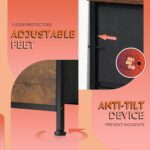 WLIVE Storage Organizer Unit with 13 Fabric Bins, Storage Drawers Organizer with Steel Frame, Tall Storage Tower Organizaton for Living Room, Hallway, Office, Rustic Brown Wood Grain Print - Image 7