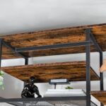 HOOBRO TV Stand with Power Outlets to 65 Inches, TV Console Table with Open Storage Shelves, Industrial Media Entertainment Center for Living Room Bedroom, Rustic Brown and Black BF40DS01 - Image 10