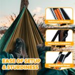 NATUREFUN Ultra-Light Travel Camping Hammock | 300kg Load Capacity,Breathable,Quick-Drying | 2 x Premium Carabiners,2 x Nylon Slings Included | Outdoor Indoor Garden - Image 6