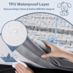 WNPETHOME XXL Extra Large Dog Bed, Washable Dog Couch with Removable Waterproof Cover, Orthopedic Large Pet Sofa Bed with Bolster Sides for Sleeping - Image 8