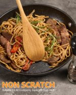 MORGLES 5 Pcs Wooden Spoons for Cooking, 12 Inches Long Handle Spoons for Mixing, Tasting Stirring Food, Large Wooden Cooking Utensils for Kitchen and Crafts - Image 4