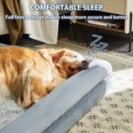 WNPETHOME XXL Extra Large Dog Bed, Washable Dog Couch with Removable Waterproof Cover, Orthopedic Large Pet Sofa Bed with Bolster Sides for Sleeping - Image 3