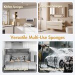 6 x 3.6 x 0.9 Inch JK SP-T22 Large Sponge, Kitchen Sponges, Handy Sponges, Cellulose Sponges, Dish Washing Sponge, Natural Sponge, Car Washing Sponge, Eco Friendly Sponge - Image 7