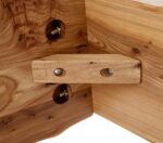 Elm Wood Dining Bench Bedroom BenchesIn Footrest Stool Accent Bench for Entryway Dining Room Living Room Bedroom End of Bed Long 63IN - Image 7