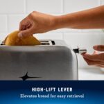 Oster 2-Slice Toaster with Extra Wide Slots, Bagel Toaster, Stainless Steel - Image 5