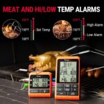 TempPro TP829 1000ft Wireless Meat Thermometer Digital for Grilling and Smoking, 4 Meat Probes Grill Thermometer for Outside Grill, BBQ Thermometer for Cooking Food Temperature (Previously ThermoPro) - Image 8