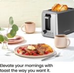 Chefman 2 Slice Toaster, 7 Shade Settings, Removable Crumb Tray, Thick Bread and Bagel Toaster with Defrost and Cancel Buttons – Black - Image 3