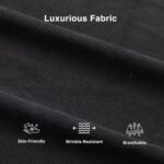 JAMFLY 3-Seat Convertible L-Shaped Sectional Sofa with Reversible Ottoman, Upholstered Fabric Couch for Small Living Rooms, Modern Modular Couch for Apartment, Studio & Loft, Black - Image 5