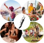 2 PCS Waiter Corkscrew Wine Opener,Upgraded Heavy Duty Wine Keys,Stainless Steel Double Hinged Wine Key for Serves,Bartenders(Black) - Image 7