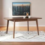 Signature Design by Ashley Lyncott Mid-Century Dining Extension Table, Dark Brown - Image 3