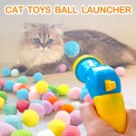 31Pcs Cat Ball Toy Launcher Gun,Cat Balls Fetch Toy,30Pcs Plush Fuzzy Balls Launcher Cat Toy for Cats with 1 Gun,Funny Interactive Cat Toys for Bored Indoor Adult Cats,Cute Kitten Kitty Toys - Image 3
