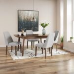 Signature Design by Ashley Lyncott Mid-Century Dining Extension Table, Dark Brown - Image 8