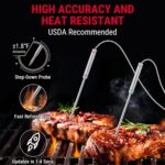 TempPro TP829 1000ft Wireless Meat Thermometer Digital for Grilling and Smoking, 4 Meat Probes Grill Thermometer for Outside Grill, BBQ Thermometer for Cooking Food Temperature (Previously ThermoPro) - Image 6